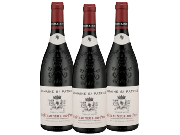 Verticale Domaine Saint-Patrice Châteauneuf-du-Pape 2015-2016-2017