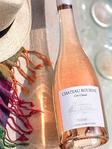 bouteille de rosé château roubine