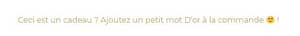 Un petit mot D'or