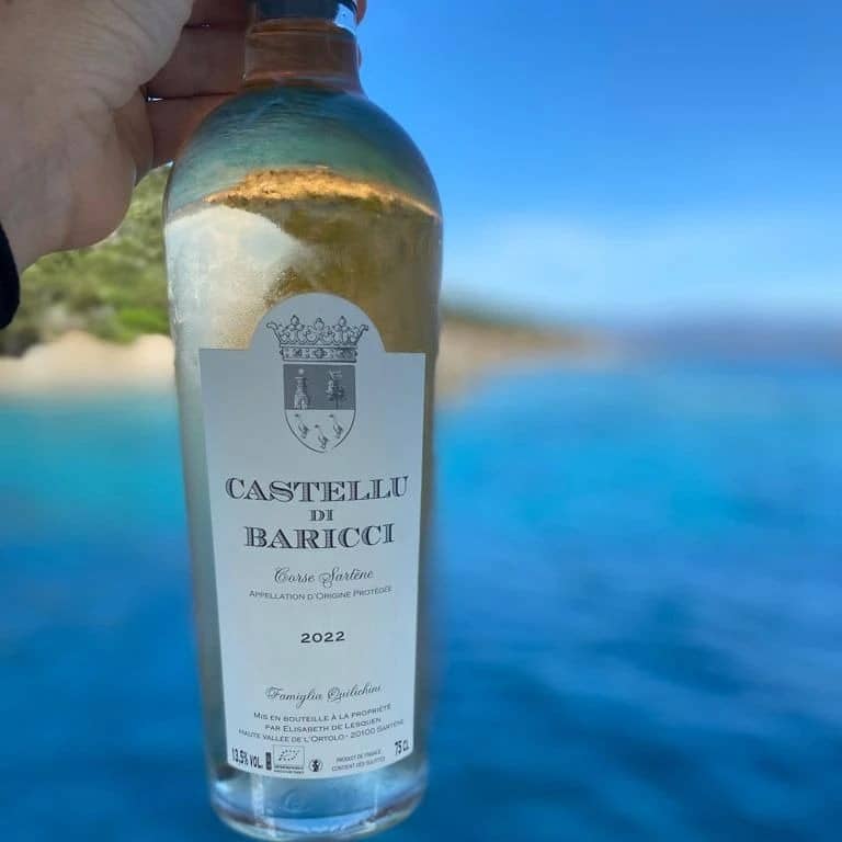Bouteille rosé Castellu di Baricci.