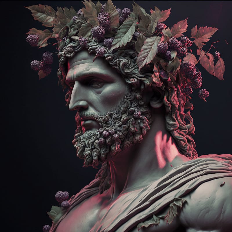 Dionysos est un dieu sanguinaire, il incarne le vin.